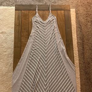 Anthropologie spaghetti strap maxi